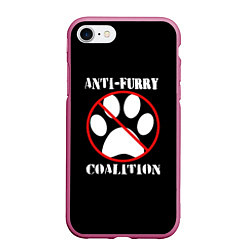 Чехол iPhone 7/8 матовый Anti-Furry coalition