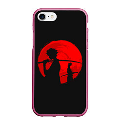 Чехол iPhone 7/8 матовый Samurai Sunset, цвет: 3D-малиновый