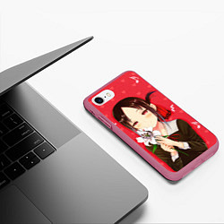 Чехол iPhone 7/8 матовый Kaguya Love is war, цвет: 3D-малиновый — фото 2