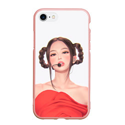 Чехол iPhone 7/8 матовый Sweet Jannie, цвет: 3D-светло-розовый