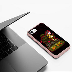 Чехол iPhone 7/8 матовый Doom x Animal crossing, цвет: 3D-светло-розовый — фото 2