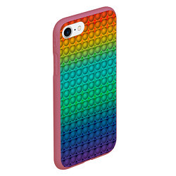 Чехол iPhone 7/8 матовый POP IT СИМПЛ ДИМПЛ, цвет: 3D-малиновый — фото 2