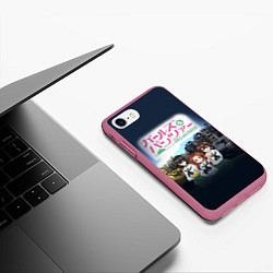 Чехол iPhone 7/8 матовый Девушки и танки Girls und Panzer Z, цвет: 3D-малиновый — фото 2