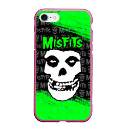 Чехол iPhone 7/8 матовый MISFITS 3, цвет: 3D-малиновый