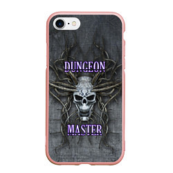 Чехол iPhone 7/8 матовый DM Dungeon Master SKULL, цвет: 3D-светло-розовый