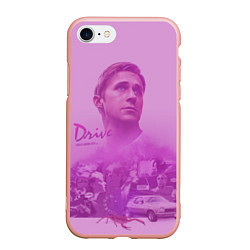 Чехол iPhone 7/8 матовый Drive, цвет: 3D-светло-розовый