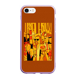 Чехол iPhone 7/8 матовый The Big Lebowski, цвет: 3D-сиреневый