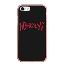 Чехол iPhone 7/8 матовый Maneskin Inscription, цвет: 3D-светло-розовый