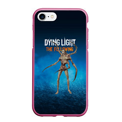 Чехол iPhone 7/8 матовый Dying light Мутант, цвет: 3D-малиновый