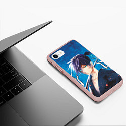 Чехол iPhone 7/8 матовый Бездомый Бог Ятогами, цвет: 3D-светло-розовый — фото 2