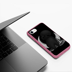 Чехол iPhone 7/8 матовый Соня, цвет: 3D-малиновый — фото 2