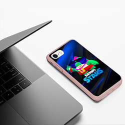 Чехол iPhone 7/8 матовый Базз Buzz Brawl Stars, цвет: 3D-светло-розовый — фото 2
