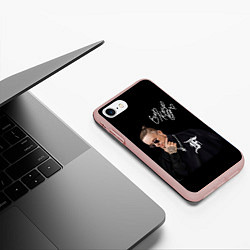 Чехол iPhone 7/8 матовый Любимый Егор Крид, цвет: 3D-светло-розовый — фото 2