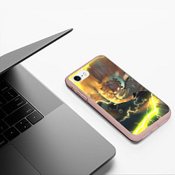 Чехол iPhone 7/8 матовый ZENITSU ЗЕНИТСУ ЛОГО спина, цвет: 3D-светло-розовый — фото 2