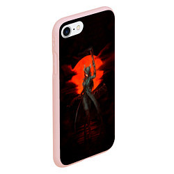 Чехол iPhone 7/8 матовый Blood moon, цвет: 3D-светло-розовый — фото 2