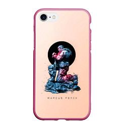 Чехол iPhone 7/8 матовый Маркус, цвет: 3D-малиновый