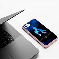 Чехол iPhone 7/8 матовый Ророноа Зоро One Piece Большой куш, цвет: 3D-светло-розовый — фото 2