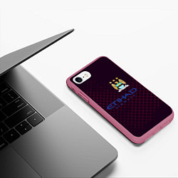 Чехол iPhone 7/8 матовый Мансити, цвет: 3D-малиновый — фото 2