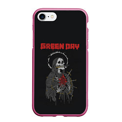 Чехол iPhone 7/8 матовый GreenDay ГринДей Poster Z, цвет: 3D-малиновый