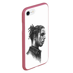 Чехол iPhone 7/8 матовый ASAP ROCKY АСАП спина Z, цвет: 3D-малиновый — фото 2