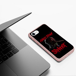 Чехол iPhone 7/8 матовый CHRIS FENH SLIPKNOT СЛИПКНОТ Z, цвет: 3D-светло-розовый — фото 2