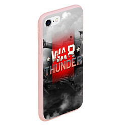 Чехол iPhone 7/8 матовый WAR THUNDER ВАР ТАНДЕР, цвет: 3D-светло-розовый — фото 2