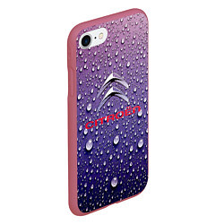 Чехол iPhone 7/8 матовый Citroёn Storm Ситроен ливень, цвет: 3D-малиновый — фото 2