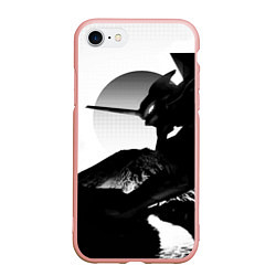 Чехол iPhone 7/8 матовый ЗАКАТ ЕВАНГЕЛИОН, цвет: 3D-светло-розовый