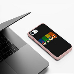 Чехол iPhone 7/8 матовый South park FBI, цвет: 3D-светло-розовый — фото 2