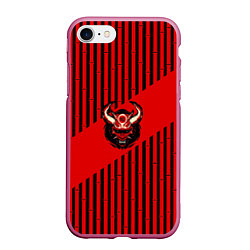 Чехол iPhone 7/8 матовый Red wood, цвет: 3D-малиновый