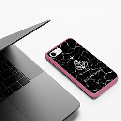 Чехол iPhone 7/8 матовый Elden Ring - Cracks, цвет: 3D-малиновый — фото 2