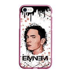 Чехол iPhone 7/8 матовый EMINEM ЭМИНЕМ Z, цвет: 3D-малиновый