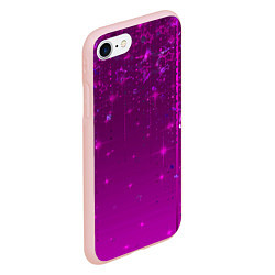Чехол iPhone 7/8 матовый Абстрактный фон фуксия, цвет: 3D-светло-розовый — фото 2