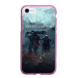 Чехол iPhone 7/8 матовый Darksiders Гнев Войны Z, цвет: 3D-малиновый