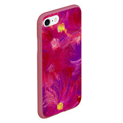 Чехол iPhone 7/8 матовый Fuchsia, цвет: 3D-малиновый — фото 2