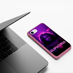 Чехол iPhone 7/8 матовый Ру Беннет, цвет: 3D-малиновый — фото 2