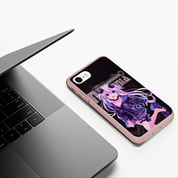 Чехол iPhone 7/8 матовый Нептуния Альтернативная игра, цвет: 3D-светло-розовый — фото 2