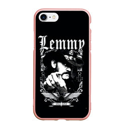 Чехол iPhone 7/8 матовый RIP Lemmy, цвет: 3D-светло-розовый