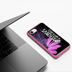 Чехол iPhone 7/8 матовый Сегодня я благобухаю, цвет: 3D-малиновый — фото 2
