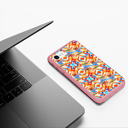 Чехол iPhone 7/8 матовый Летний абстрактный узор, цвет: 3D-баблгам — фото 2