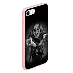 Чехол iPhone 7/8 матовый OZZY OSBOURNE, цвет: 3D-светло-розовый — фото 2