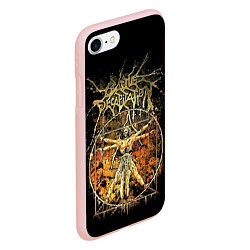 Чехол iPhone 7/8 матовый Cattle Decapitation, цвет: 3D-светло-розовый — фото 2