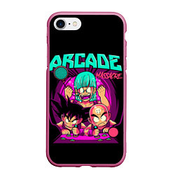 Чехол iPhone 7/8 матовый Dragon Ball, Драконий жемчуг, цвет: 3D-малиновый