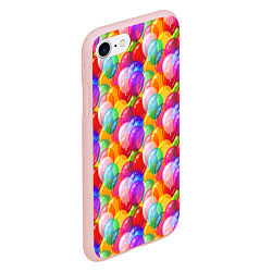Чехол iPhone 7/8 матовый Воздушные Шары, цвет: 3D-светло-розовый — фото 2