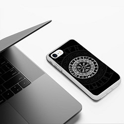 Чехол iPhone 7/8 матовый Вегвизир Galdrastafir, цвет: 3D-белый — фото 2