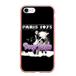 Чехол iPhone 7/8 матовый Deep Purple - Paris 1975, цвет: 3D-светло-розовый