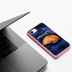Чехол iPhone 7/8 матовый Space X, цвет: 3D-баблгам — фото 2