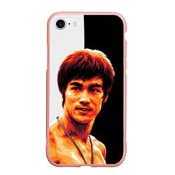 Чехол iPhone 7/8 матовый Jeet Kune Do, цвет: 3D-светло-розовый