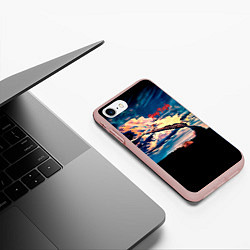 Чехол iPhone 7/8 матовый Deep Purple - Stormbringer, цвет: 3D-светло-розовый — фото 2