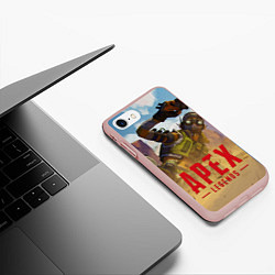 Чехол iPhone 7/8 матовый Октейн в деле, цвет: 3D-светло-розовый — фото 2